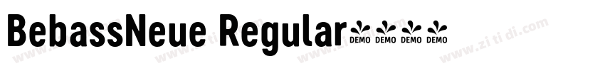 BebassNeue Regular字体转换